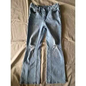 Old Navy Girls Jeans Blue Size 8 Demin Straight Leg Casual Pants High Rise Flare